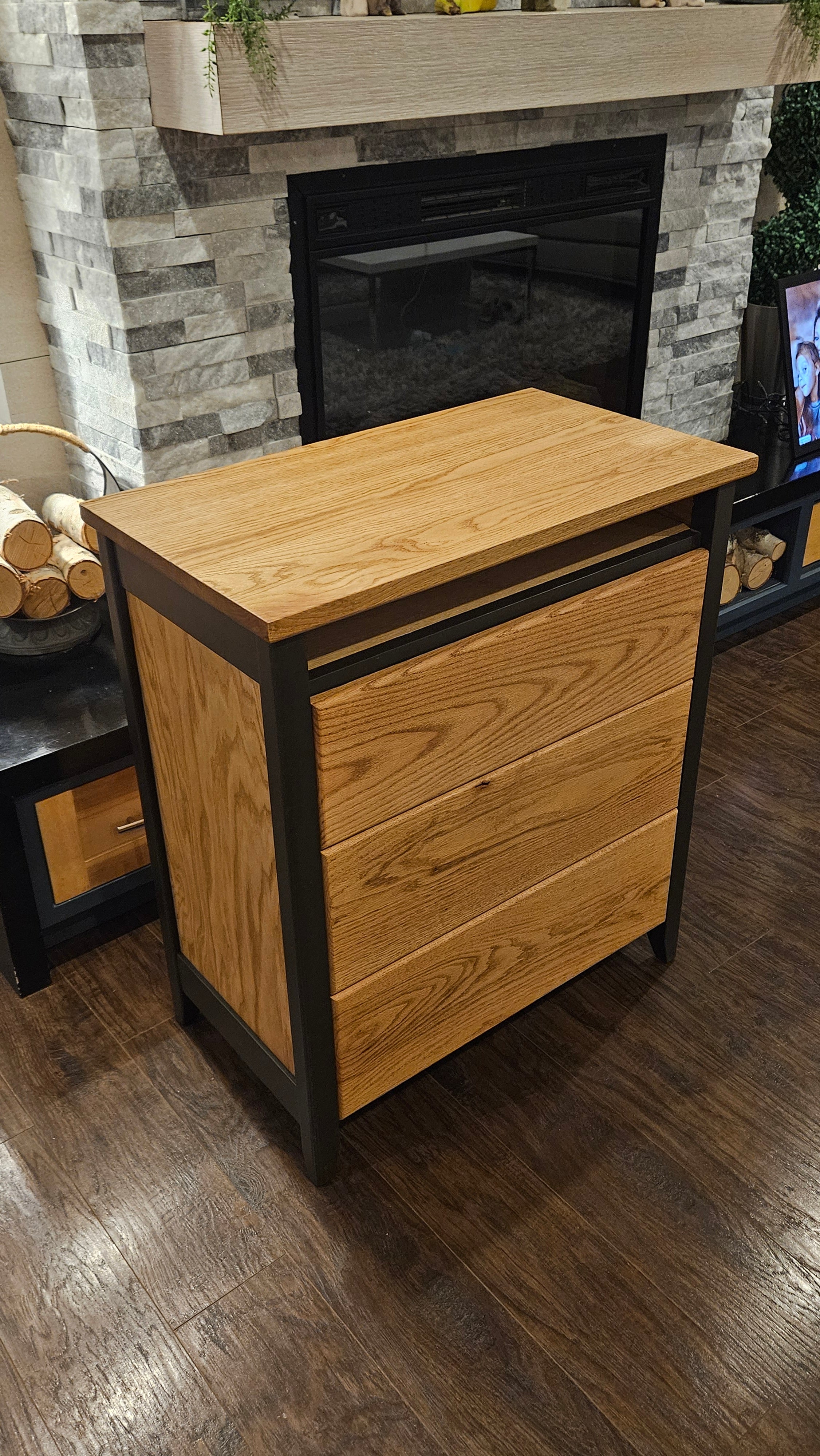 3 Chest Red Oak Dresser – AR.Finish Carpentry