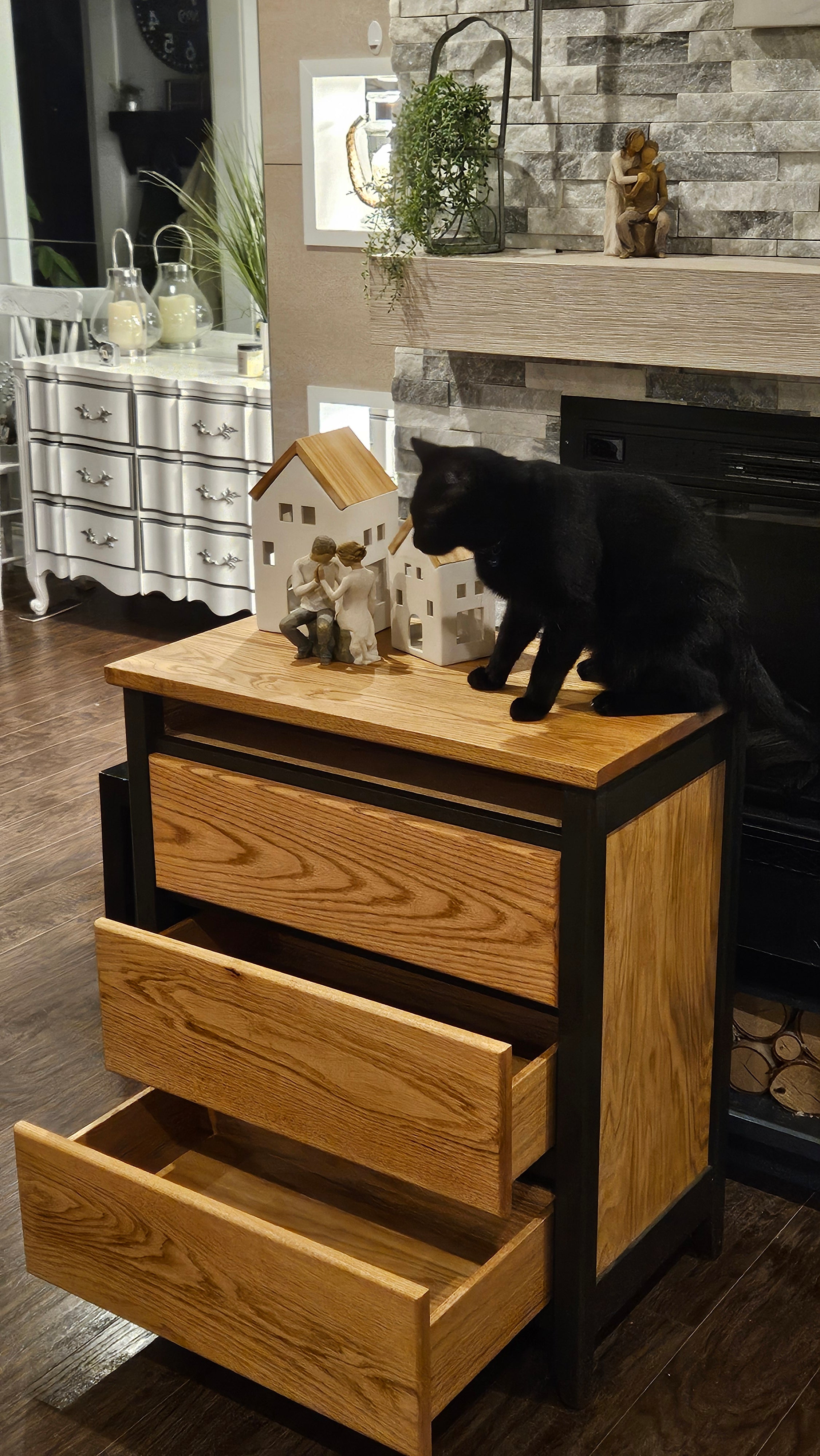 red oak dresser Nine Drawer | 70x30x18 | Solid | Finished with @walrusoil Furniture Butter And lastly Chelsea Wide Wood Dresser |