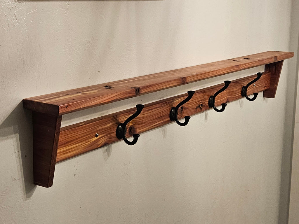 Red Cedar Towel Rack/ Entryway Coat Hanger