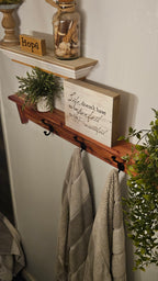 Red Cedar Towel Rack/ Entryway Coat Hanger